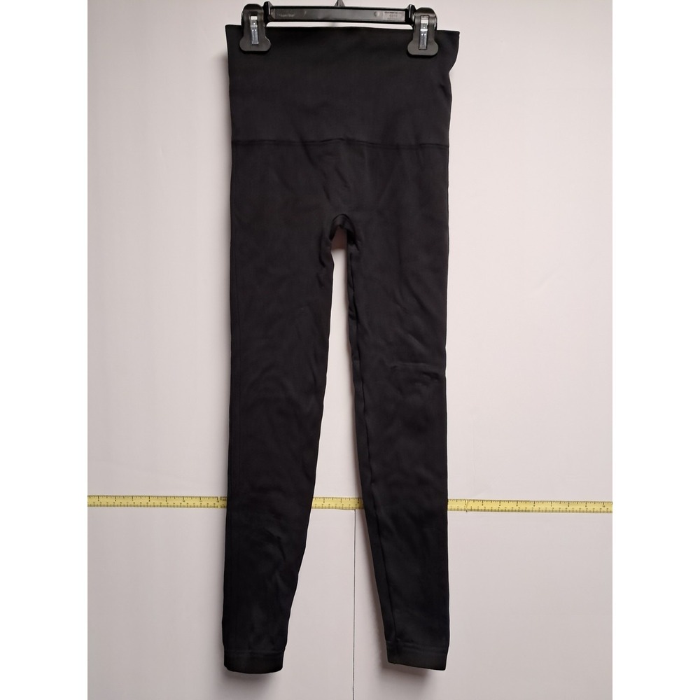 Spanx Look at Me Now Seamless Leggings Black High Waisted Medium M Matte Finish